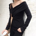 Camiseta de mujer con hombros caídos A817 2