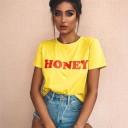 Camiseta de mujer con inscripción HONEY 2