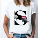 Camiseta de mujer con letra 19