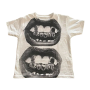 Camiseta de niña con estampado de boca abierta Moderna camiseta de manga corta Camiseta streetwear con motivo gráfico para uso diario 1
