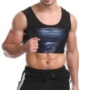 Camiseta de tirantes de neopreno para hombre, moldeadora, para adelgazar, de compresión, para sauna, para deportes, quema de grasa 1