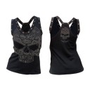 Camiseta de tirantes para mujer con calavera 1