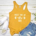 Camiseta de tirantes para mujer con estampado divertido A1324 6