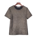 Camiseta dorada de mujer 1