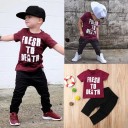 Camiseta e calças para rapazes L1641 1