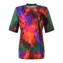 Camiseta e saia coloridas para senhora 2