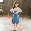 Camiseta e saia para meninas L1510 3