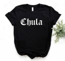 Camiseta feminina com estampado chula 2