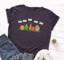 Camiseta feminina com estampado de legumes 5