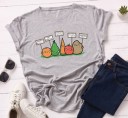 Camiseta feminina com estampado de legumes 4