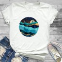 Camiseta feminina com motivo de cacto 8