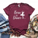 Camiseta feminina com motivo de dança 2