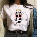 Camiseta feminina com motivo vegano 17