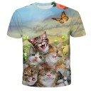 Camiseta Infantil com Gato B1456 10