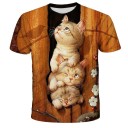 Camiseta infantil con gato B1456 2