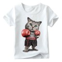 Camiseta infantil con gato B1508 5