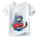 Camiseta infantil con gato B1508 1