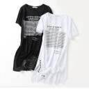 Camiseta larga asimétrica de mujer 2
