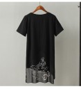 Camiseta larga asimétrica de mujer 5