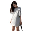 Camiseta larga con purpurina para mujer 10