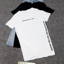 Camiseta larga de mujer con abertura 1