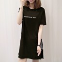 Camiseta larga de mujer con abertura 2