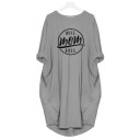Camiseta larga de mujer de gran tamaño 4