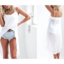 Camiseta larga de verano para mujer 4