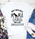 Camiseta mujer con estampado de dinosaurios B252 2