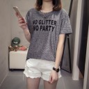 Camiseta mujer con purpurina A1188 3