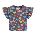 Camiseta niña corazones T2527 3