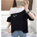 Camiseta oversize de mujer con motivo de conejo 4