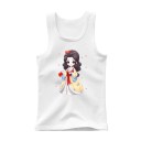 Camiseta sin mangas de verano para niñas 100% algodón Camiseta de un solo color con princesa dibujada Top de moda adorable para niños Cómoda en varios colores 5