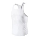 Camiseta sin mangas para hombre con escote redondo O Unicolor Transpirable Deportiva Algodón Ligera top para entrenamiento fitness tiempo libre 6