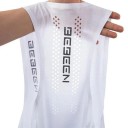 Camiseta sin mangas para hombre con escote redondo O Unicolor Transpirable Deportiva Algodón Ligera top para entrenamiento fitness tiempo 2