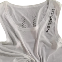 Camiseta sin mangas para hombre con escote redondo O Unicolor Transpirable Deportiva Algodón Ligera top para entrenamiento fitness tiempo 3