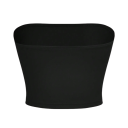 Camiseta sin mangas para mujer de color sólido escote en O top ligero de poliéster ajuste ceñido para verano y capas 5