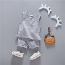 Camiseta sin mangas y pantalones cortos para niños L1649 5