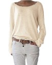 Camiseta suelta de manga larga para mujer 8