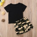 Camiseta y falda niña L1495 2