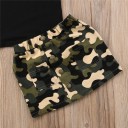 Camiseta y falda niña L1495 3