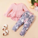 Camiseta y leggings niña L1449 3