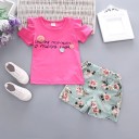 Camiseta y pantalón corto niña L1085 3