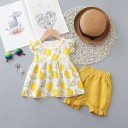 Camiseta y pantalón corto niña L1086 2