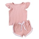 Camiseta y pantalón corto niña L1118 5