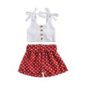 Camiseta y pantalón corto niña L1237 3