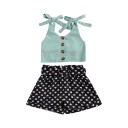 Camiseta y pantalón corto niña L1237 4