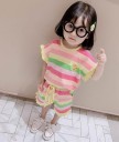 Camiseta y pantalón corto niña L1338 6