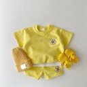 Camiseta y pantalón corto niña L1418 4