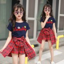 Camiseta y pantalón corto niña L1430 1